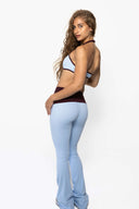 foldover flare legging in twilight