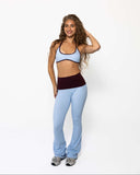 foldover flare legging in twilight