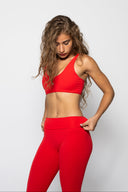 motion leggings in coral