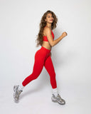 motion leggings in coral